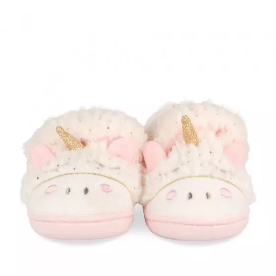 Chaussons licorne BLANC NINI & GIRLS