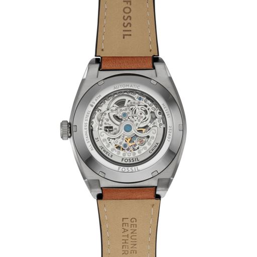 Fossil Everett ME3261 Herreur, Silver/Brown, 42 mm