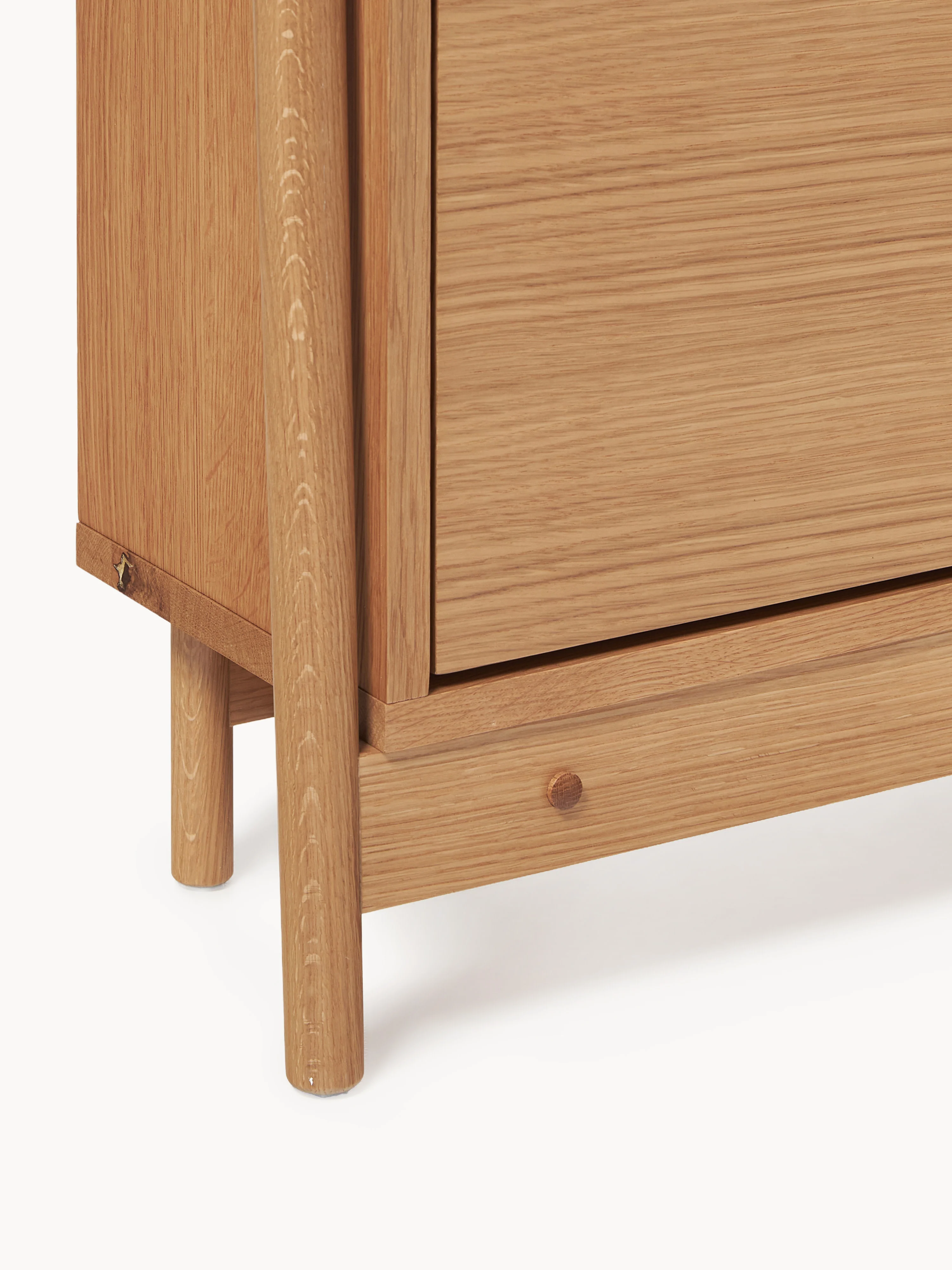 Houten schoenenkast Libby met opvouwbare planken