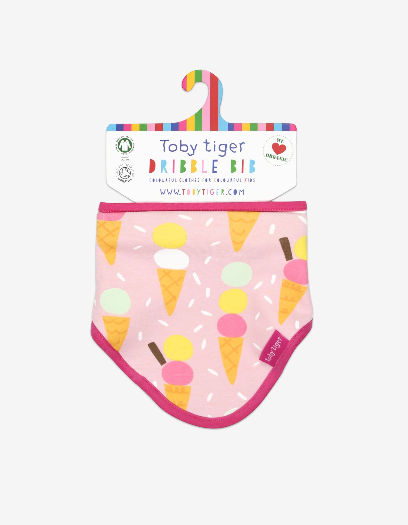 Toby Tiger Baby-Tuch mit Eiscreme Allover