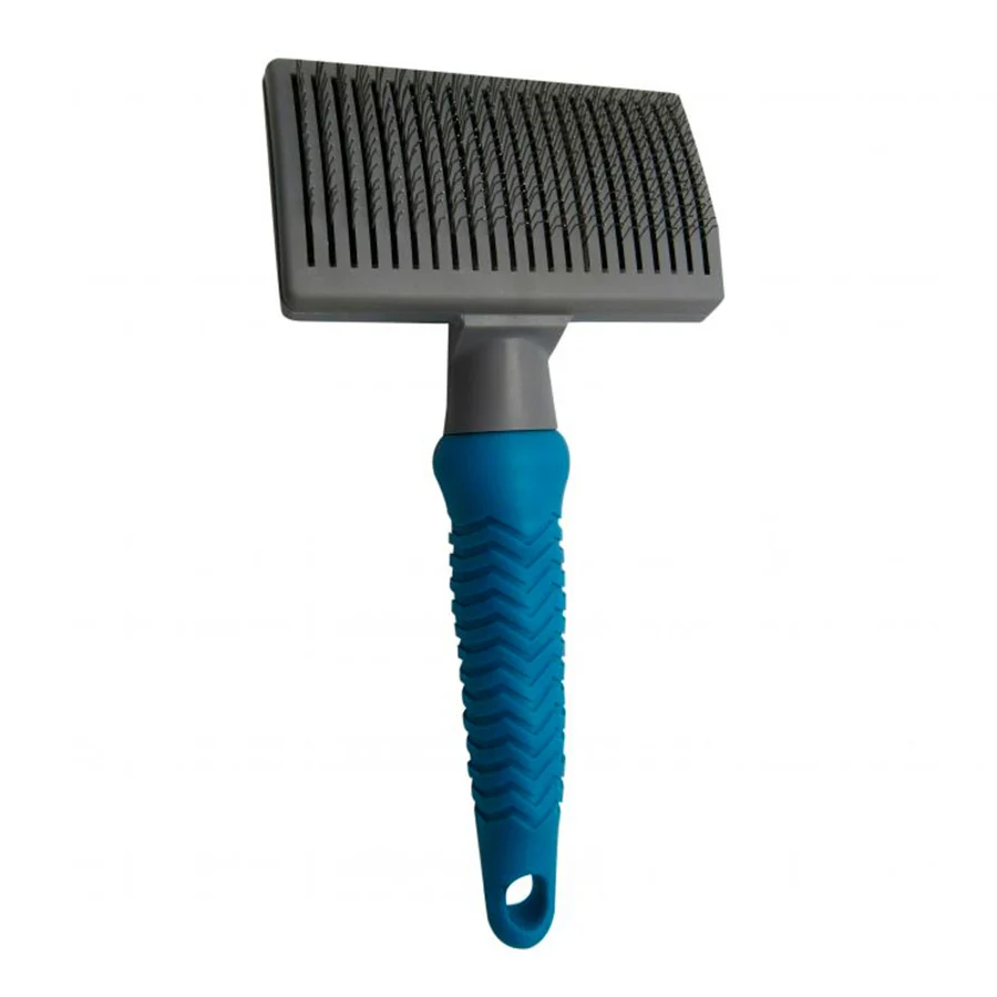 Escova autolimpante Nice Care azul para cães