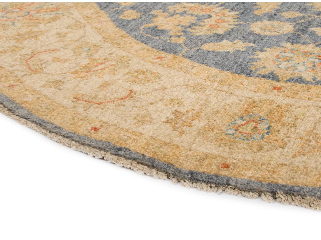 Tapis de laine 149x147 Bleu Kaizar