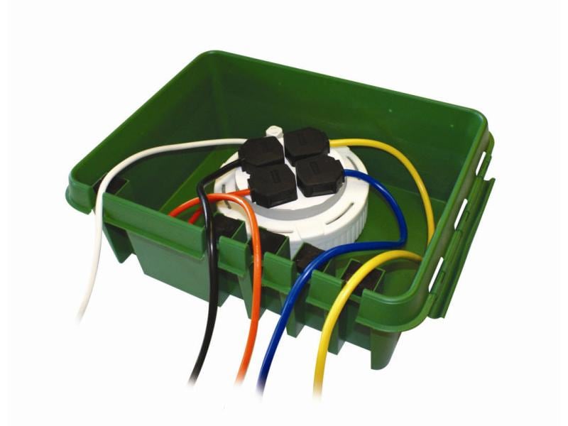 DRiBox Kabelbox 230 x 330 x 140 mm Schutzbox für elektronische Leitungen «gross», grün