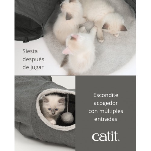 Cama túnel Catit Vesper cinza