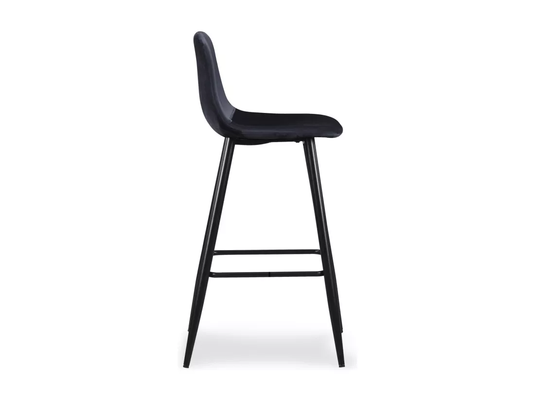 Lot de 4 Chaises de Bar Velours 