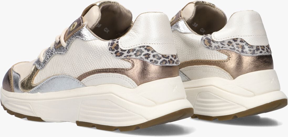 beige xsensible lage sneakers rainbow