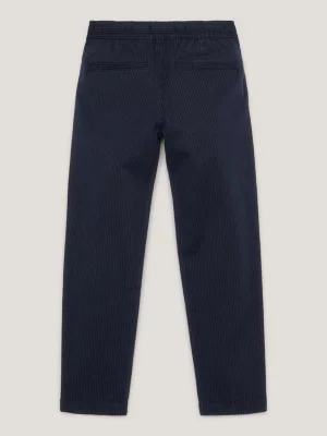 Calças chino com cordão e repelente à água