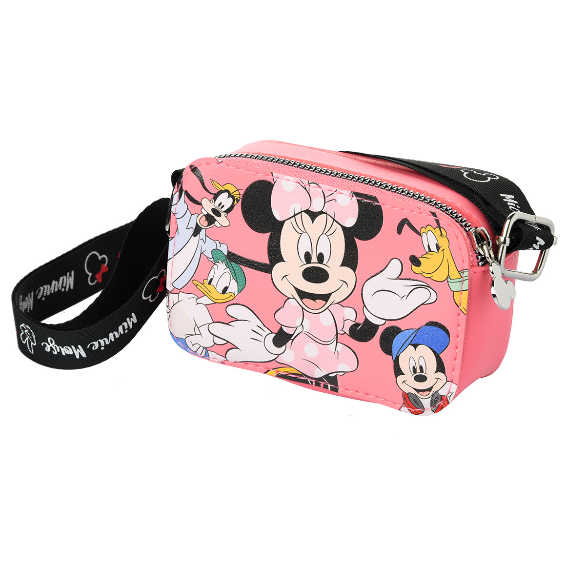 Topolino Minnie Maus Tasche mit Reißverschluss pink