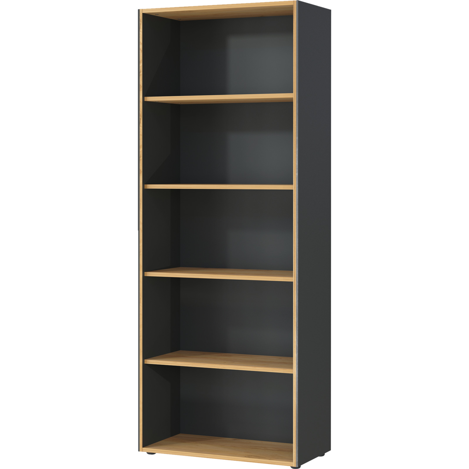 Regal Vito Dekor Eiche/Graphit-Optik 75 x 196 x 40 cm
