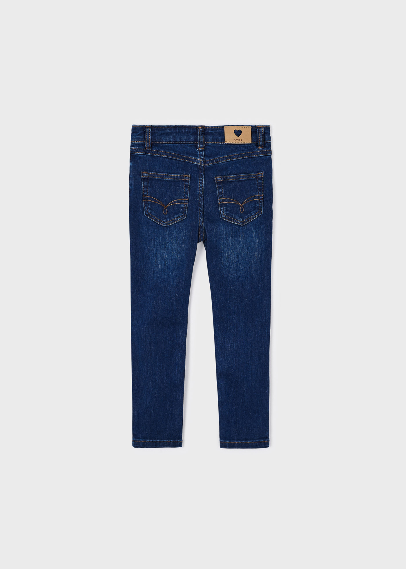 Calça jeans skinny ecowash para meninas