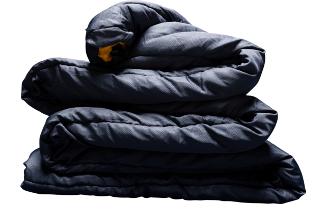 Tambu Sayan Deckenschlafsack Recyceltes Polyester mit Kapuze 3-Jahreszeiten 230 cm