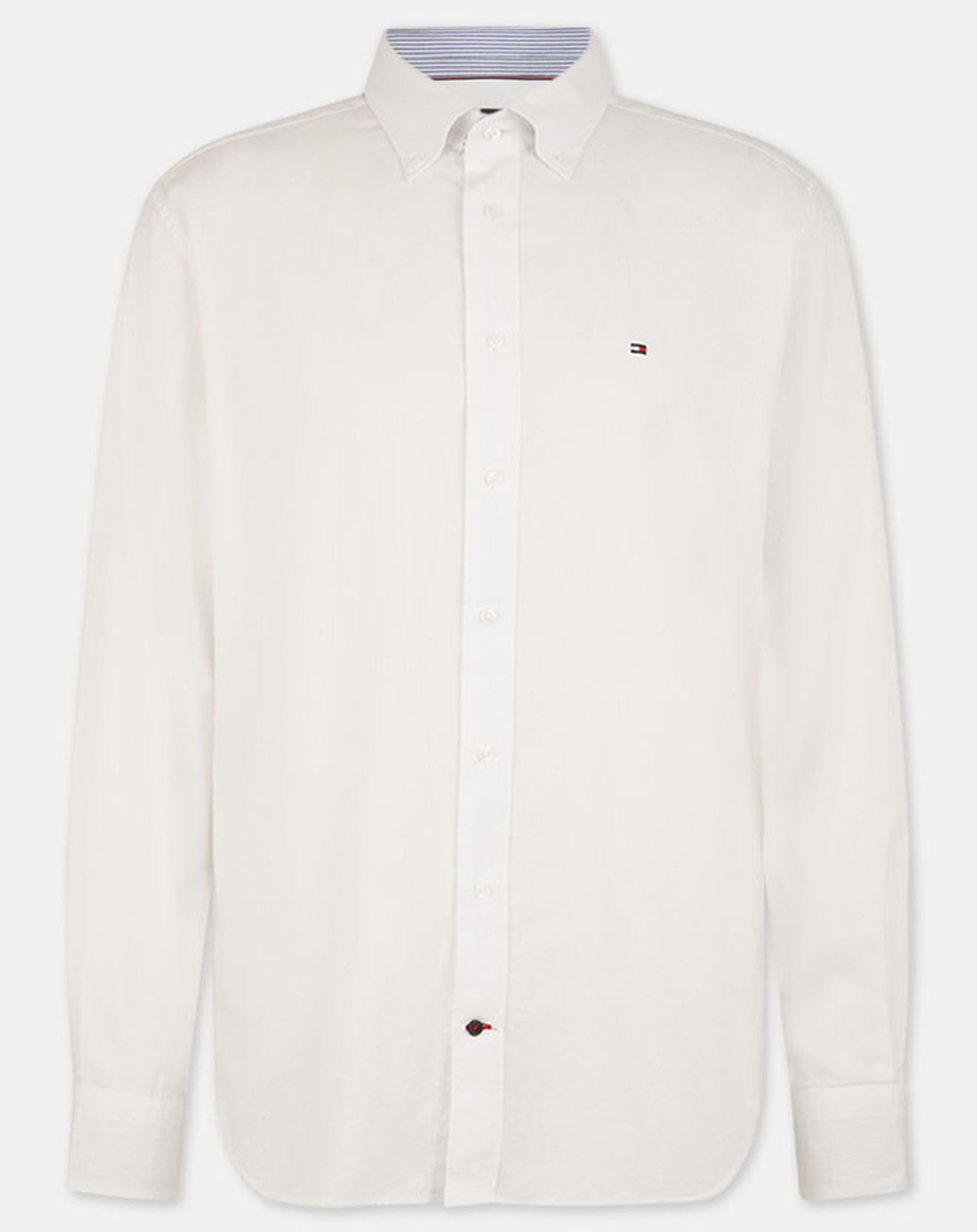 Tommy Hilfiger Chemise droite Oxford Solid blanche