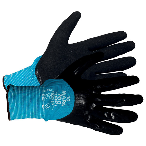 Gants spécial froid Mapa Temp Ice 700 taille 10, lot de 5 paires