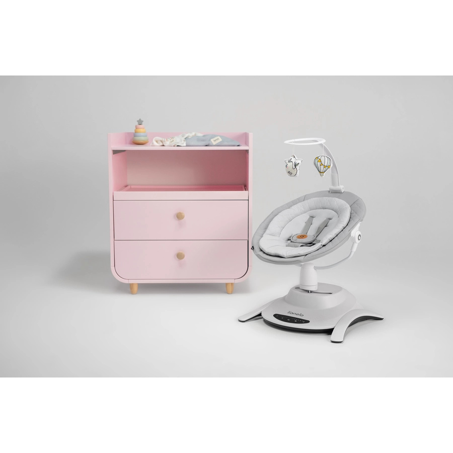 lionelo Babyschaukel Bella Set Grey Concrete