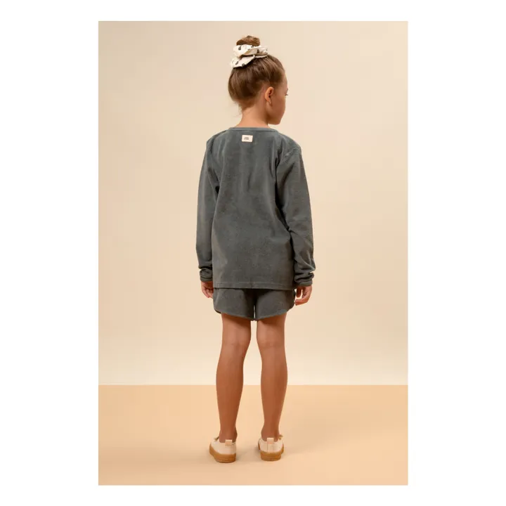 Studio Bohème Sweat Pimpi Eponge | Bleu gris
