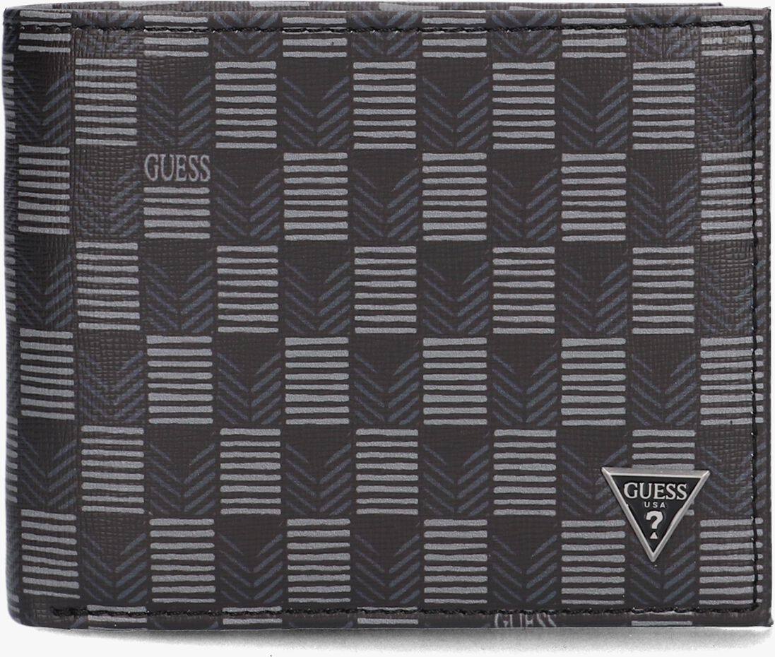GUESS zwarte guess portemonnee jetset eco coin pocket
