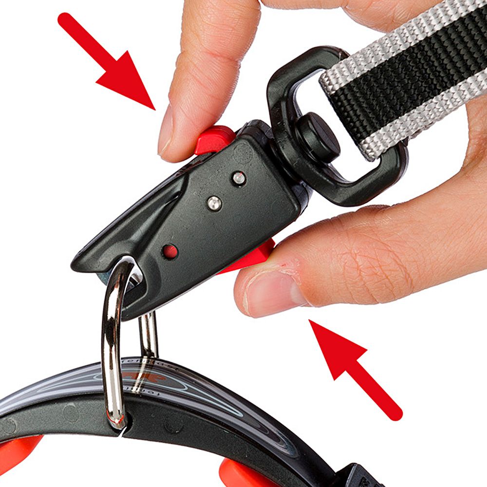 Laisse pour chiens en nylon tressé twist matic g18/110, avec mousqueton magnétique automatique
