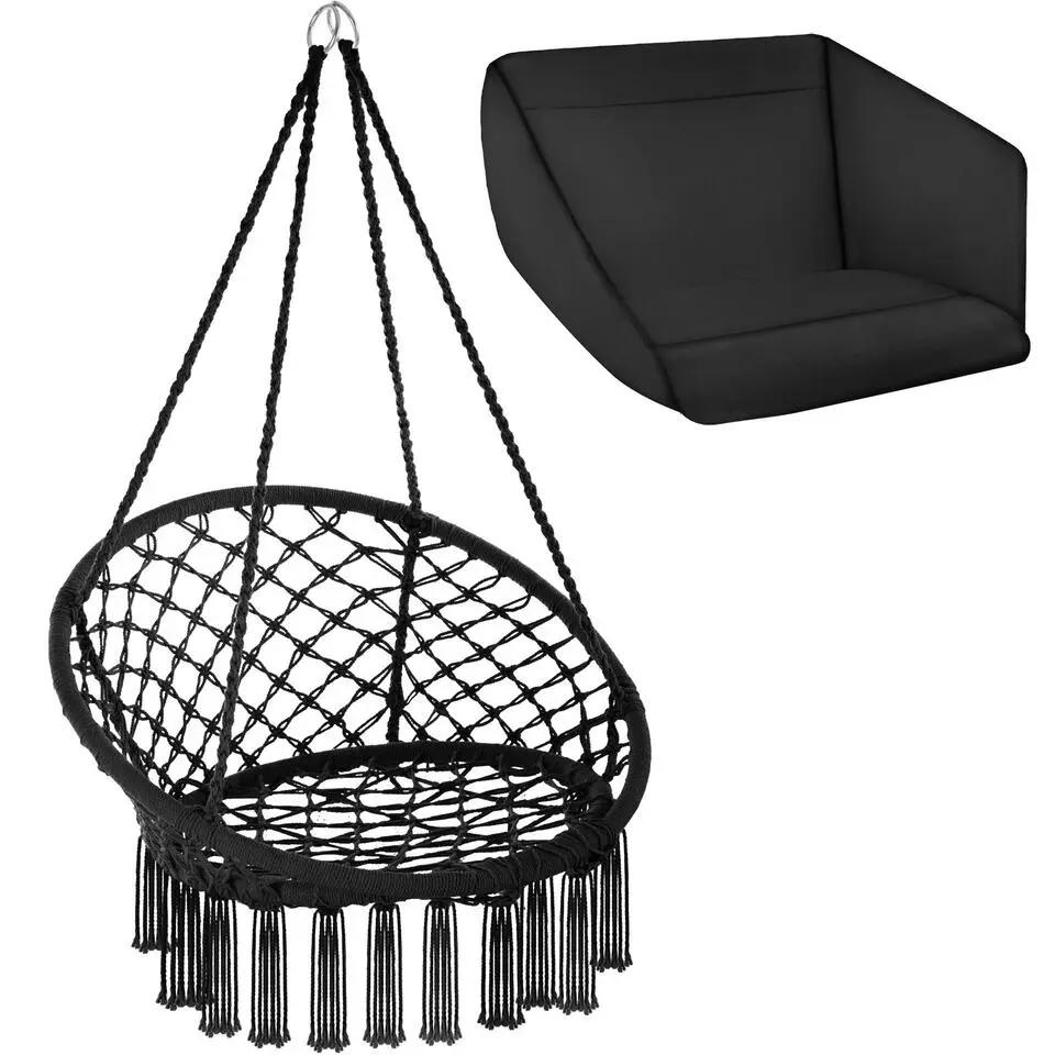 tectake Hangstoel Grazia, Zwart