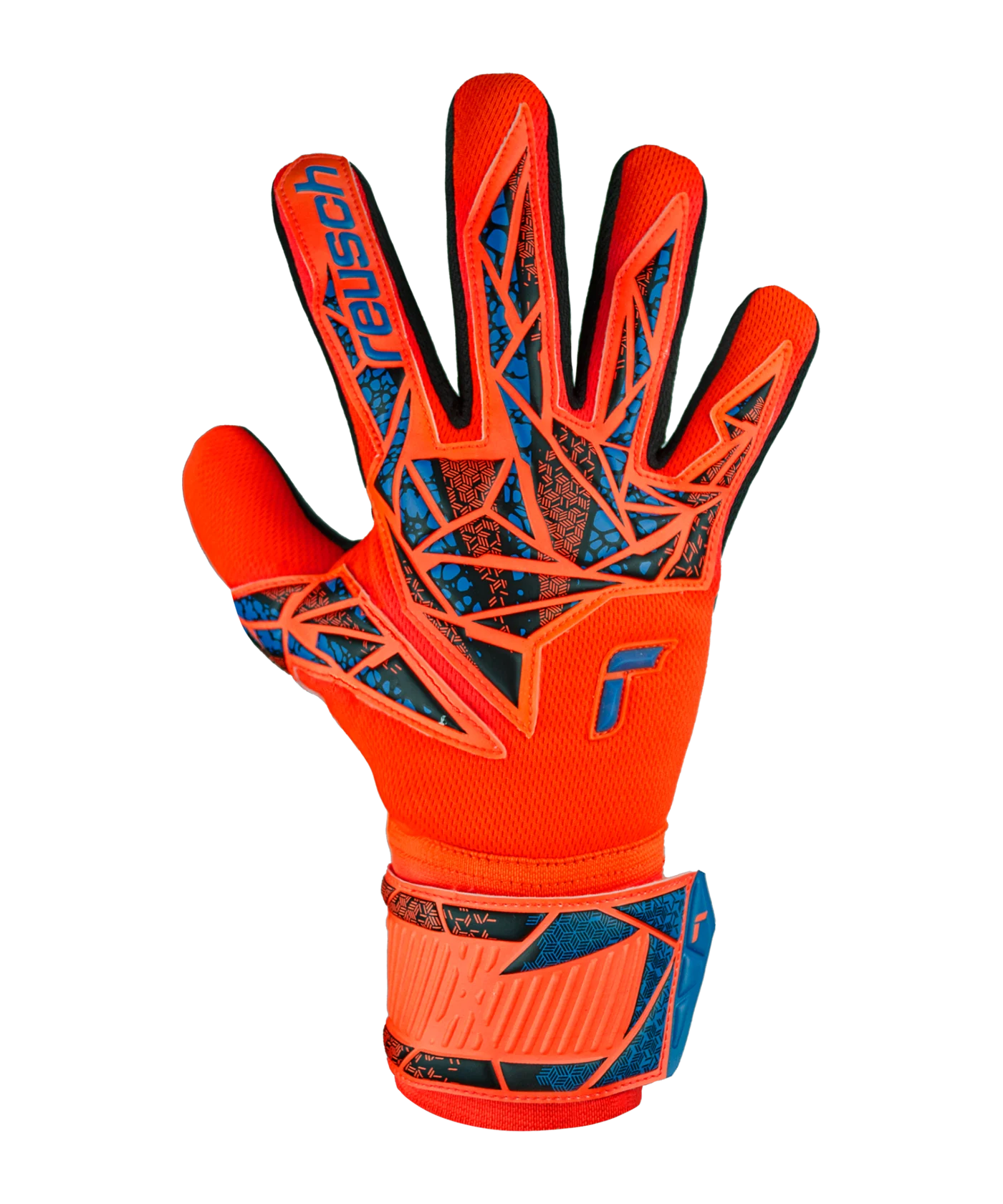 Reusch Attrakt Silver NC TW-Handschuhe Night Spark 2024 Orange Blau Schwarz F2211