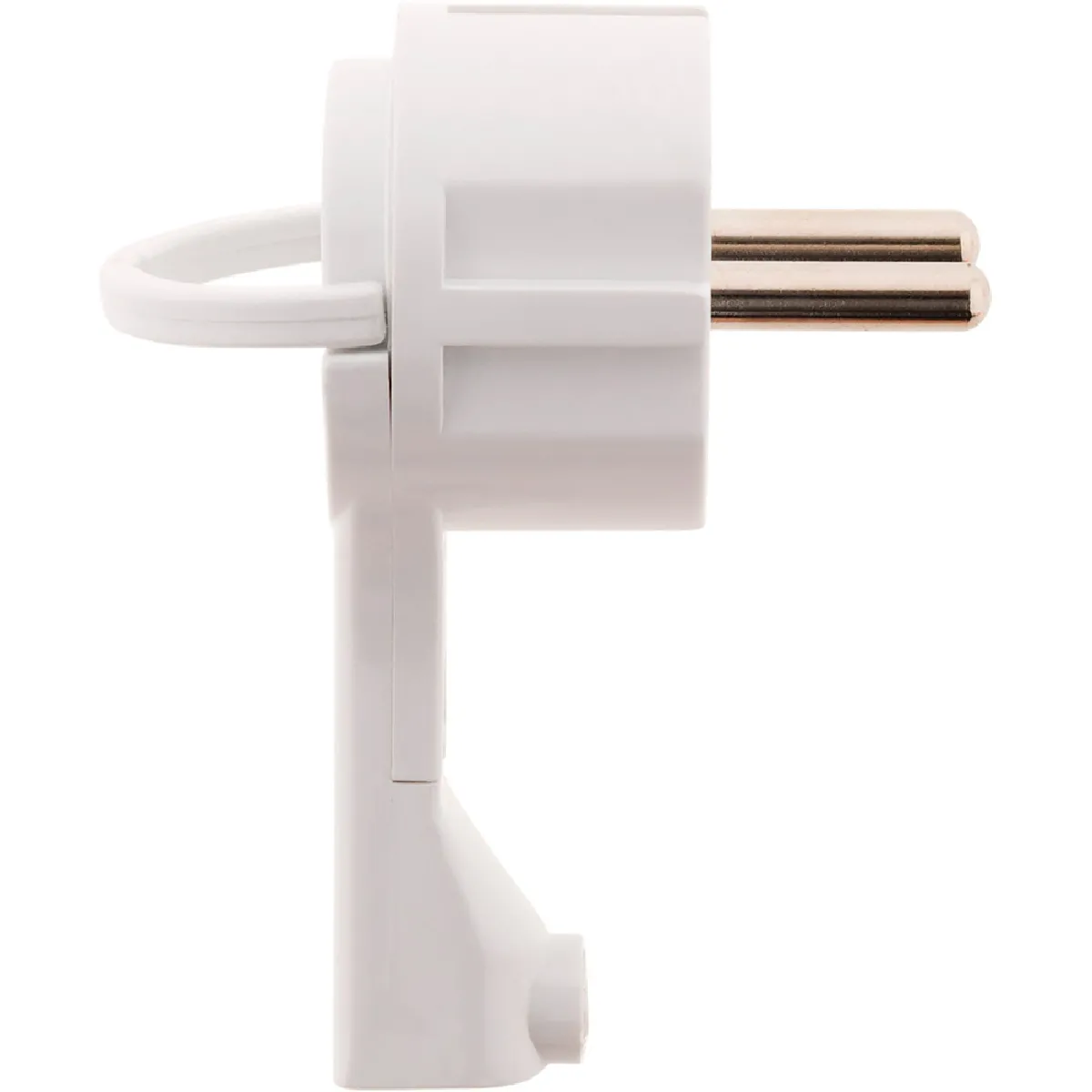Zenitech Fiche mâle extraplate 2P+T 16A - Lot de 5 - Blanc