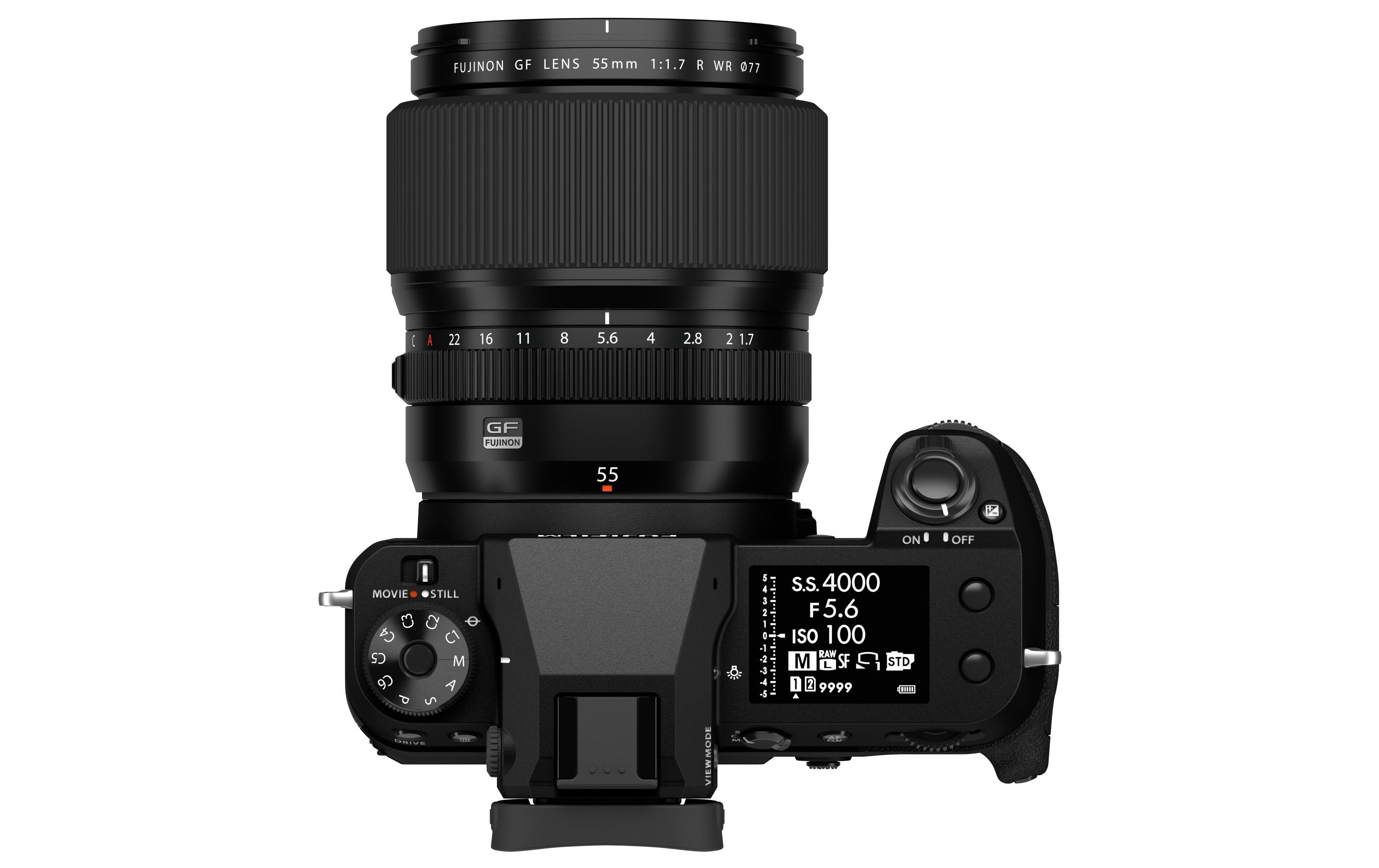 Festbrennweite FUJINON GF 55mm F1.7 R WR – Fujifilm G-Mount<br>Lichtstarkes Standardobjektiv speziell für die Verwendung mit den spiegellosen GFX Systemkameras entwickelt