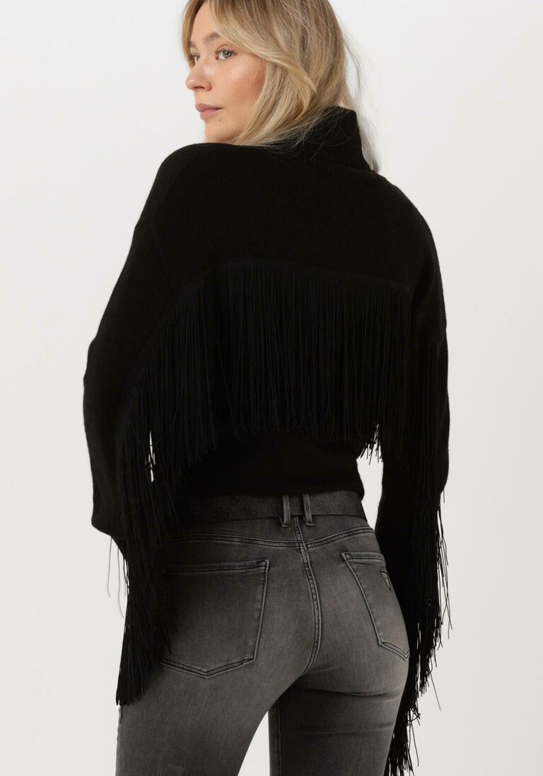 GUESS zwarte guess coltrui leonie roll neck ls sweater