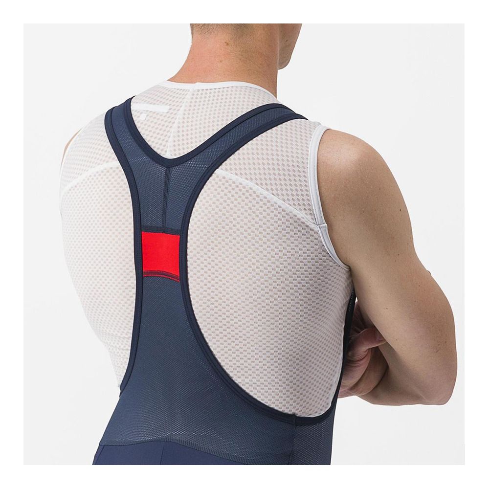 Castelli ENTRATA 2 - Cuissard À bretelles Homme bleu/blanc
