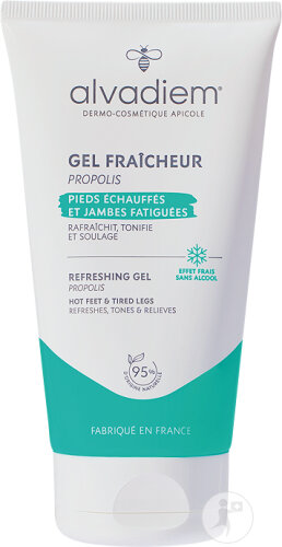 Alvadiem Gel Fraîcheur Pieds Echauffés Jambes Fatiguées Tube 150ml