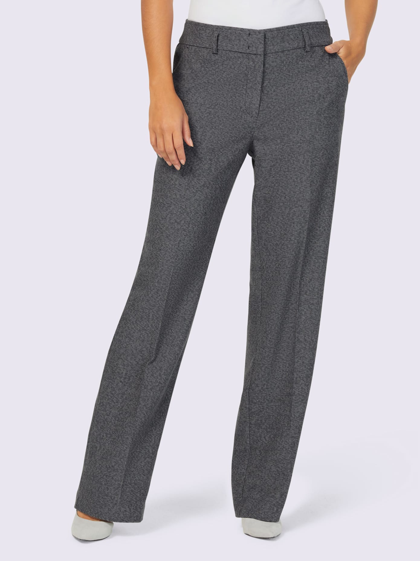 Pantalon bel aspect chiné
