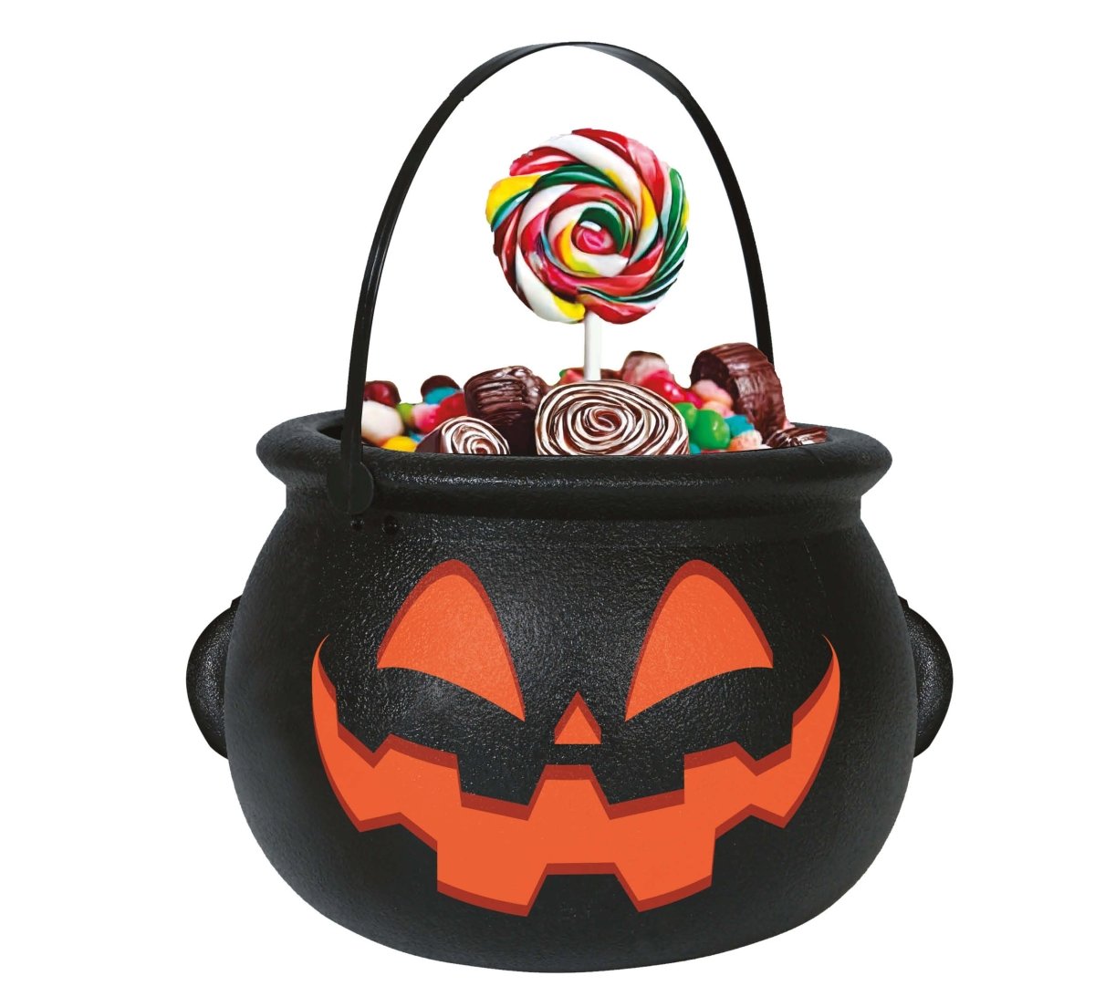 Halloween Heksenketel Pompoen 20cm