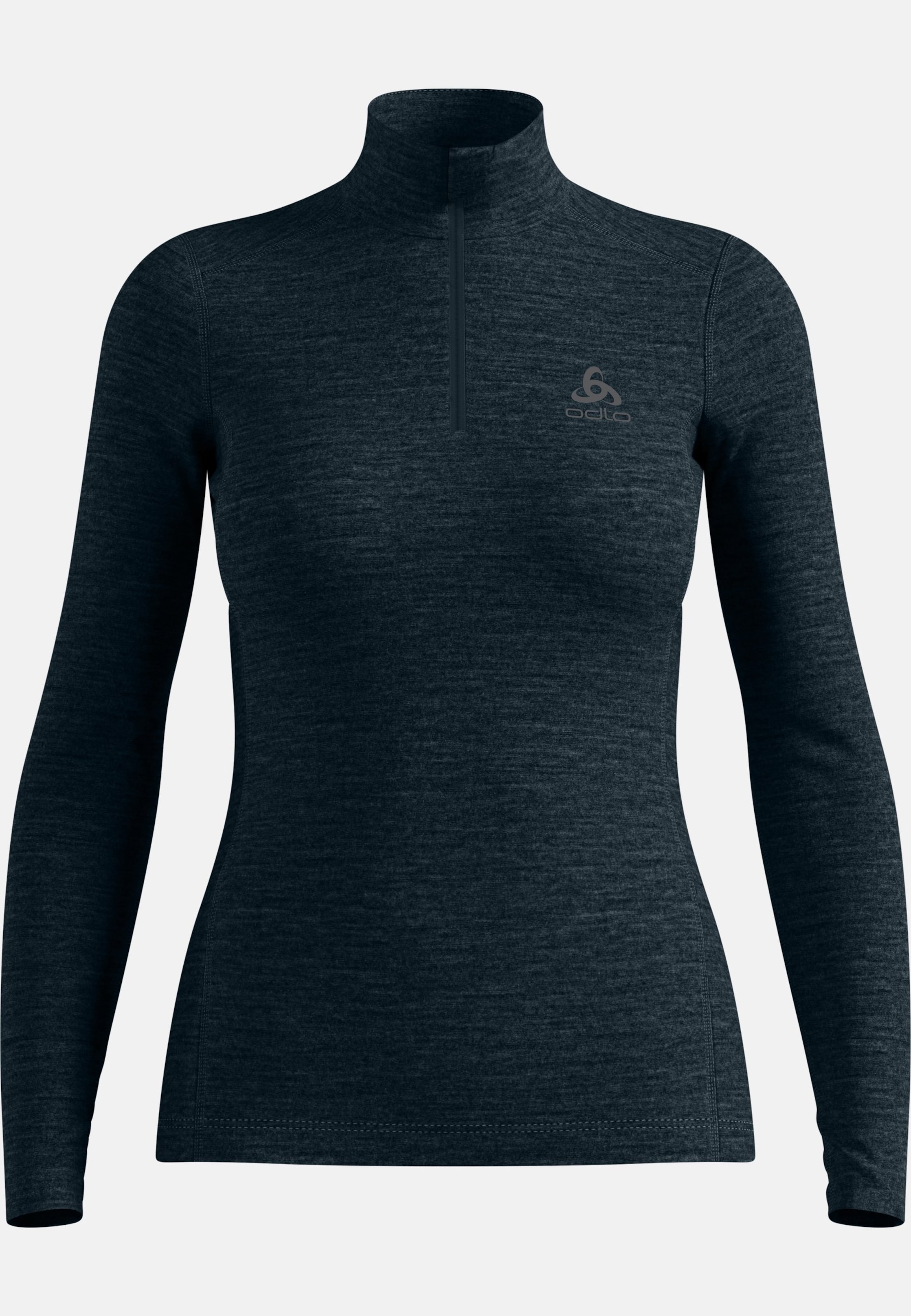 Natural Merino 200 Base Layer Half Zip in dark sapphire