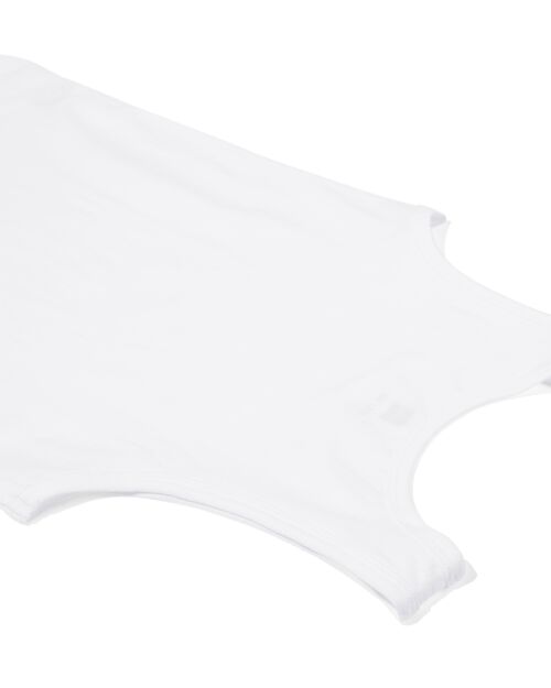 2 débardeurs basic enfant coton stretch blanc