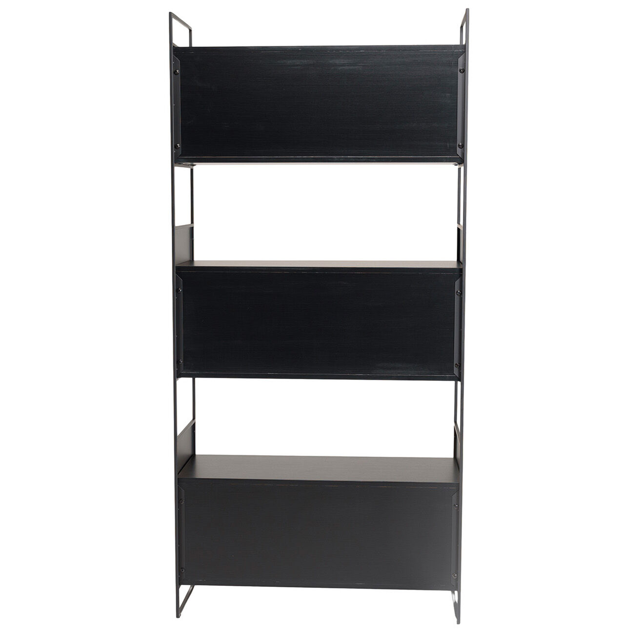 Macabane Étagère Daly noire - 90x35x190 cm