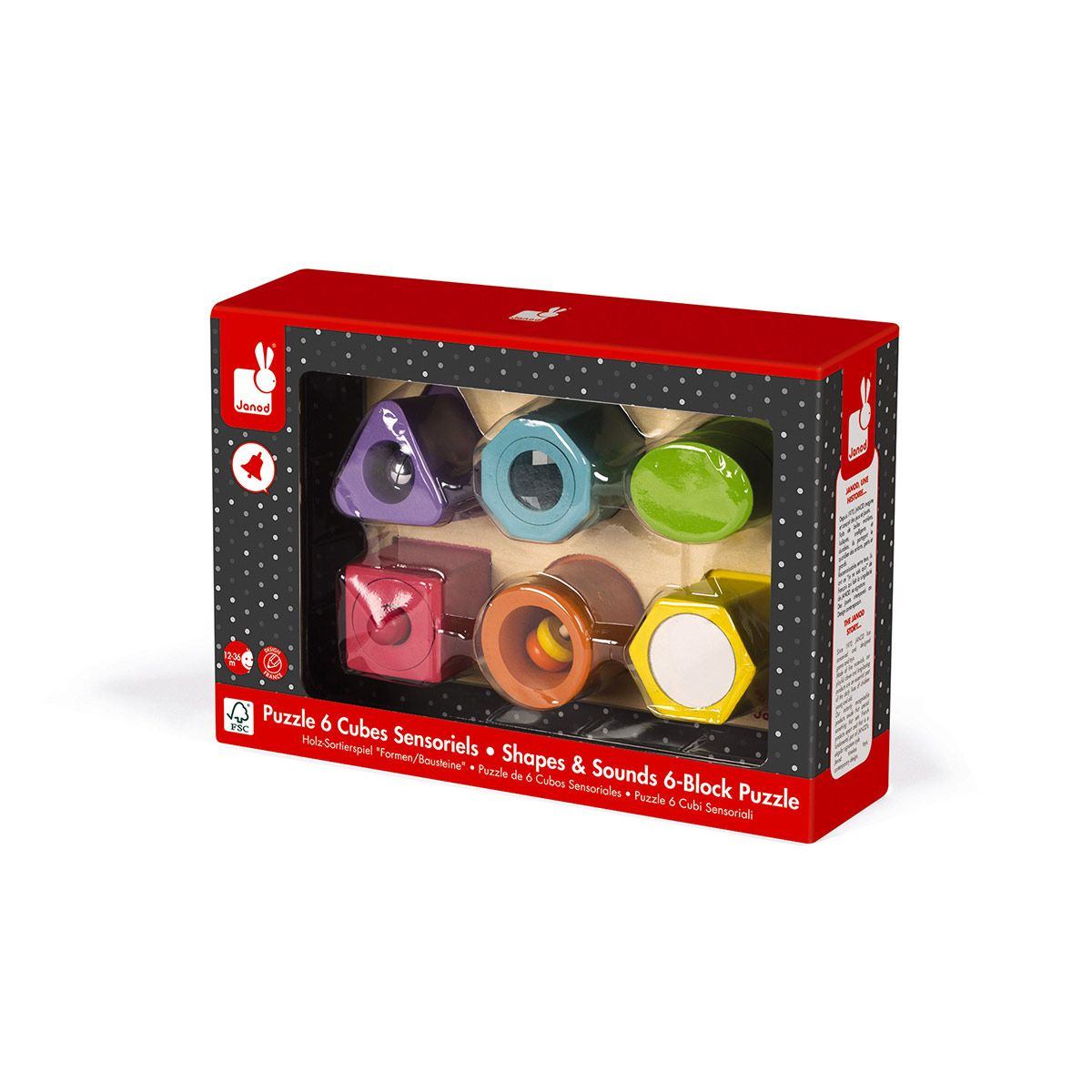 Puzzle 6 cubes sensoriels