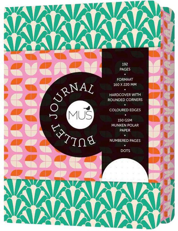 MUS - Journal - Art deco - 192 pagina's - 150 grams Polar Munkenpapier
