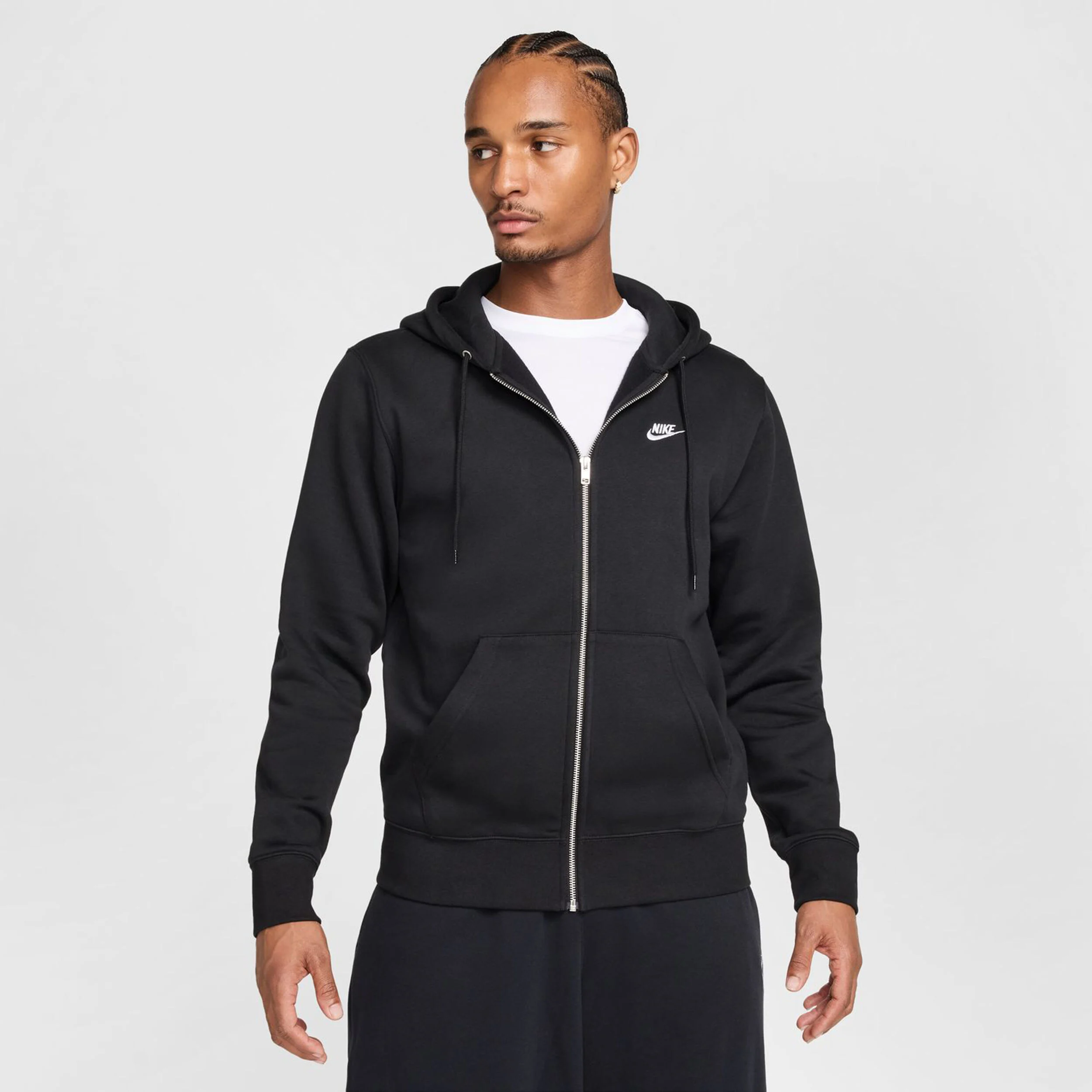 Nike Club Bb Full-Zip Gilet En Coton Hommes - Noir