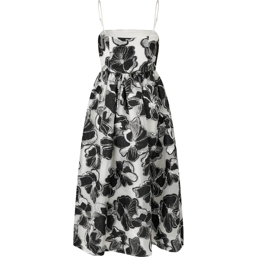 Stine Goya Voluminous Gathered Midi Dress, 1608 Organza Jacquard