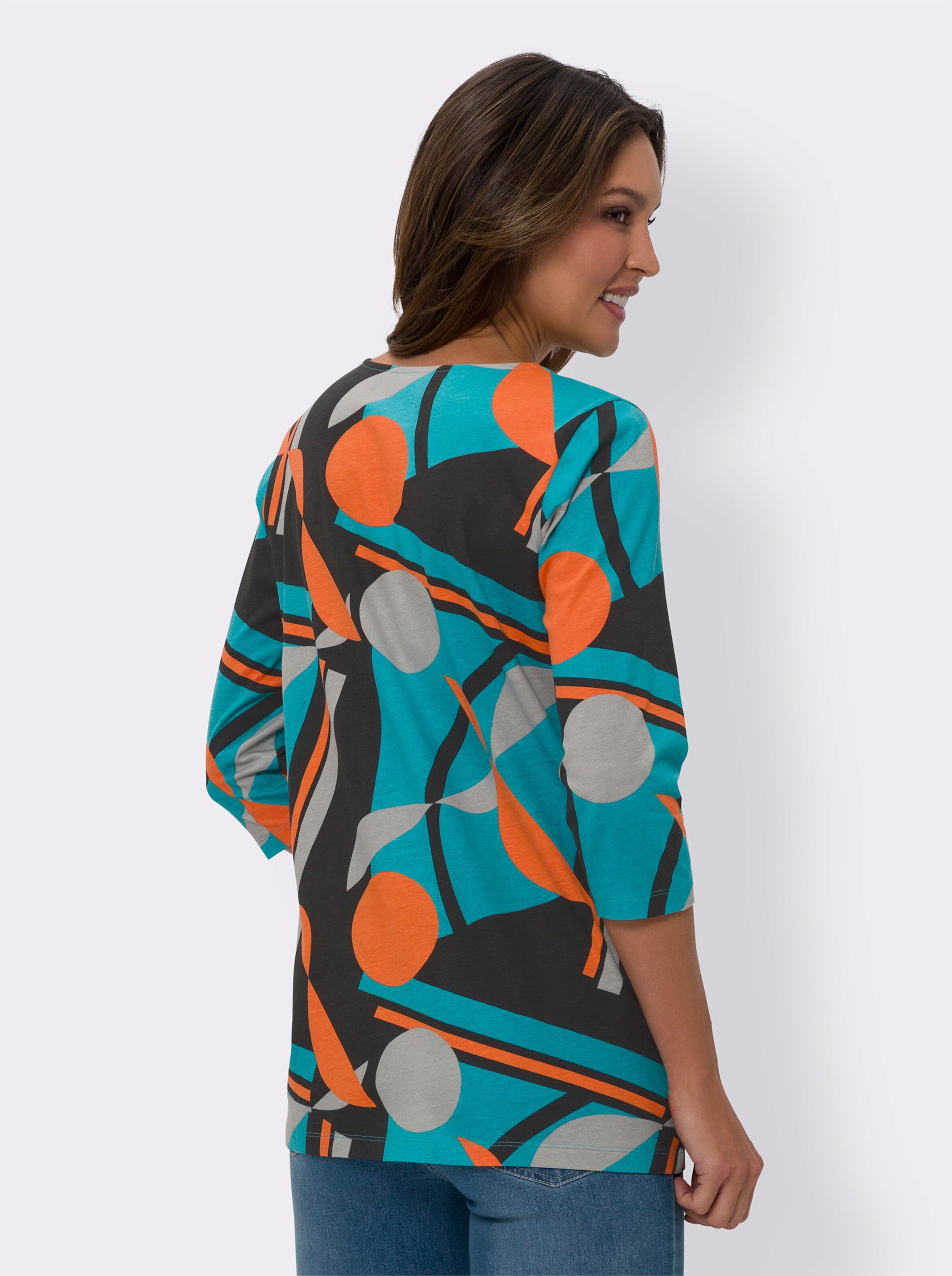 Longshirt mit Grafik-Druck