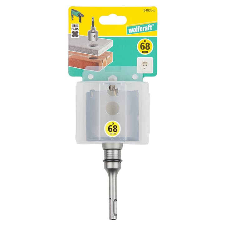 Trépan carbure de tungstène SDS+ Wolfraft ø68 mm pour béton, maçonnerie et pierre