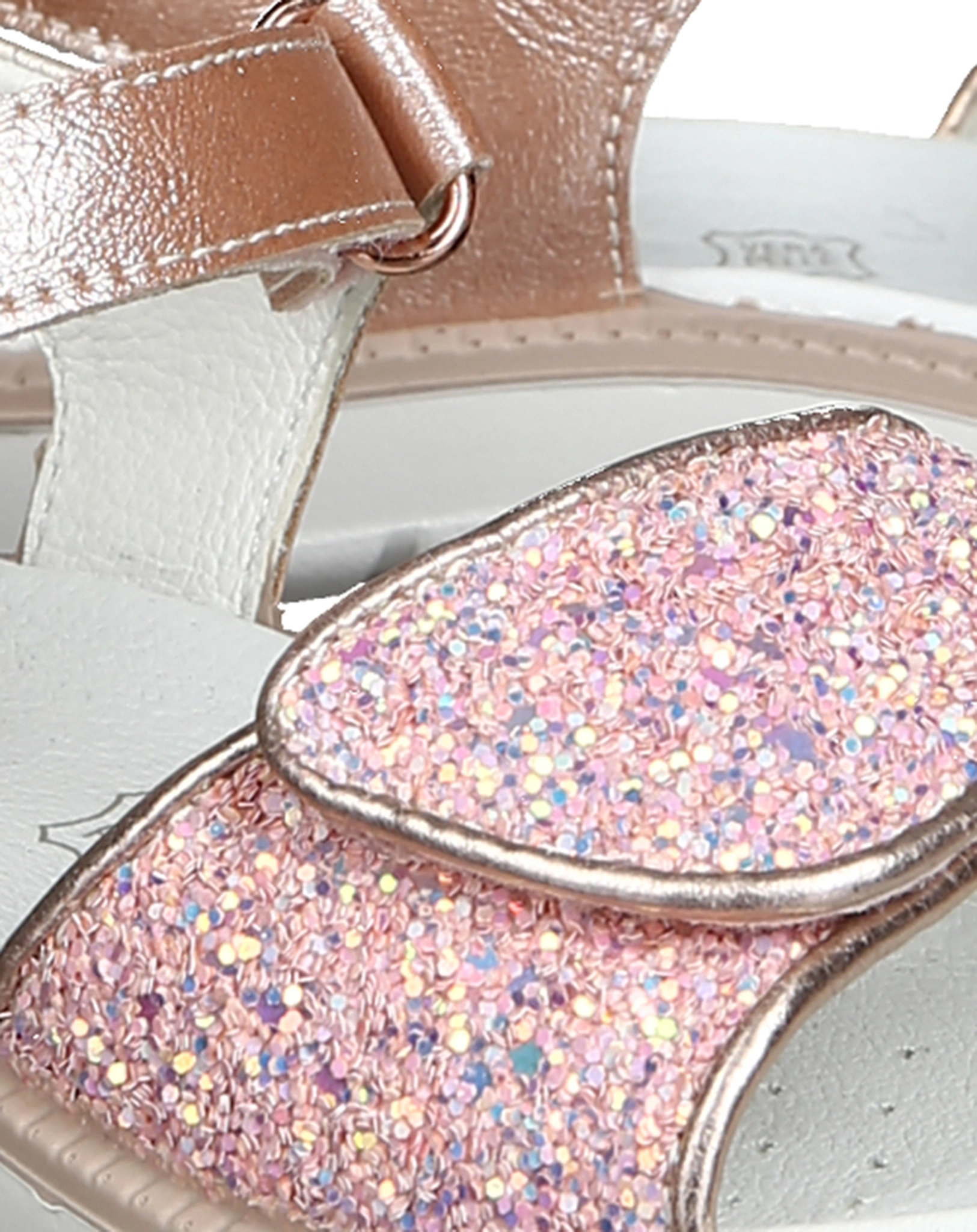 Klett-Sandalen GLITTER in rosa
