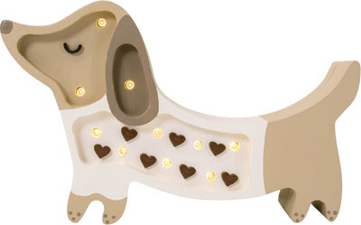 Little Lights Mini Lampe Hundevalp, Caramel
