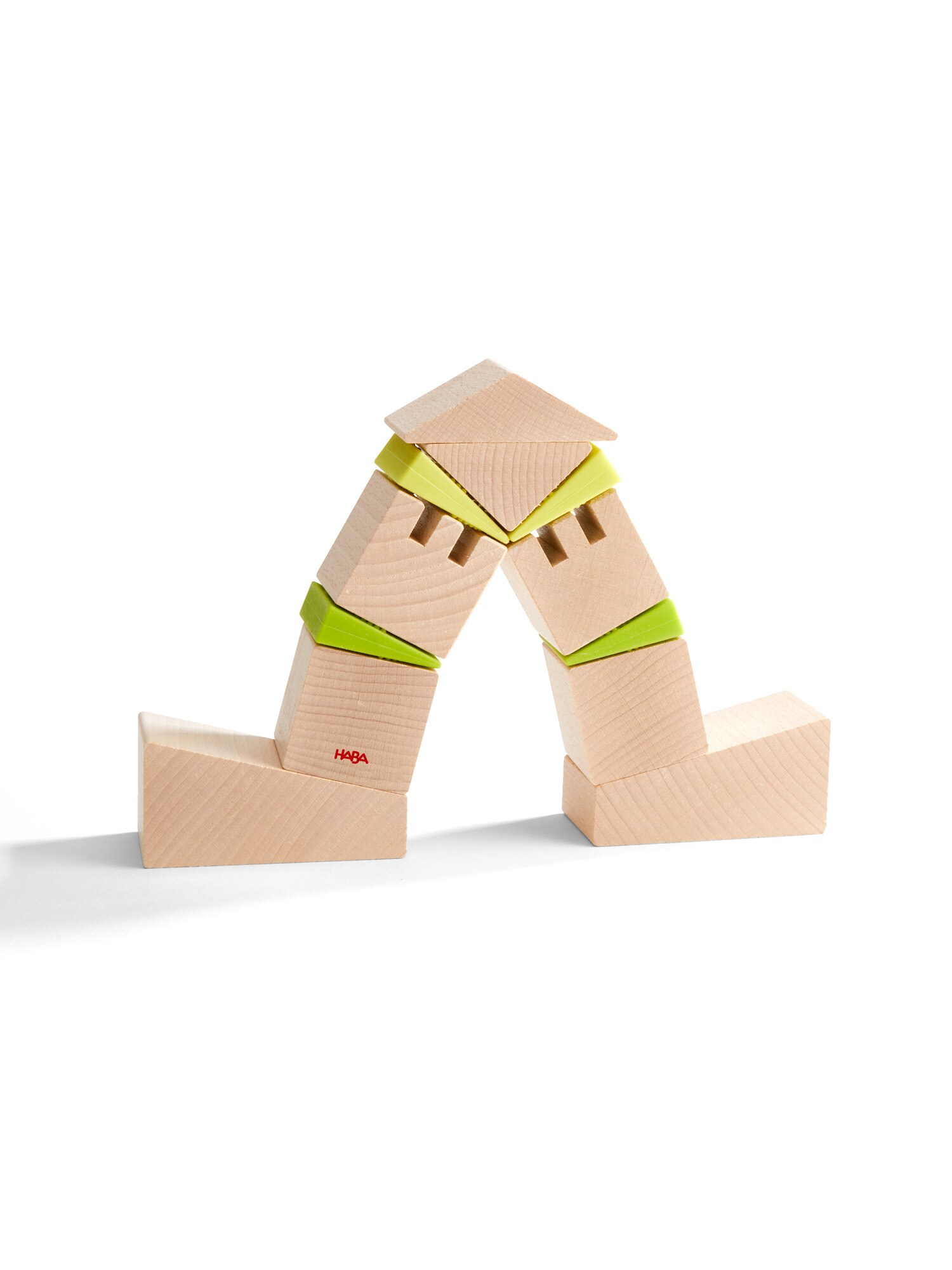 HABA Unisex Lernspielzeug 3D-Legespiel Schiefe Türme 1er Pack