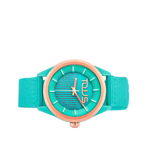 Relógio Analógico Solar Vibrant Sun Turquoise
