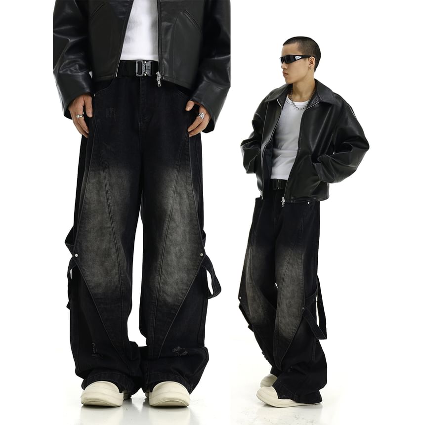 Meiksip - Hoge taille losse rechte jeans