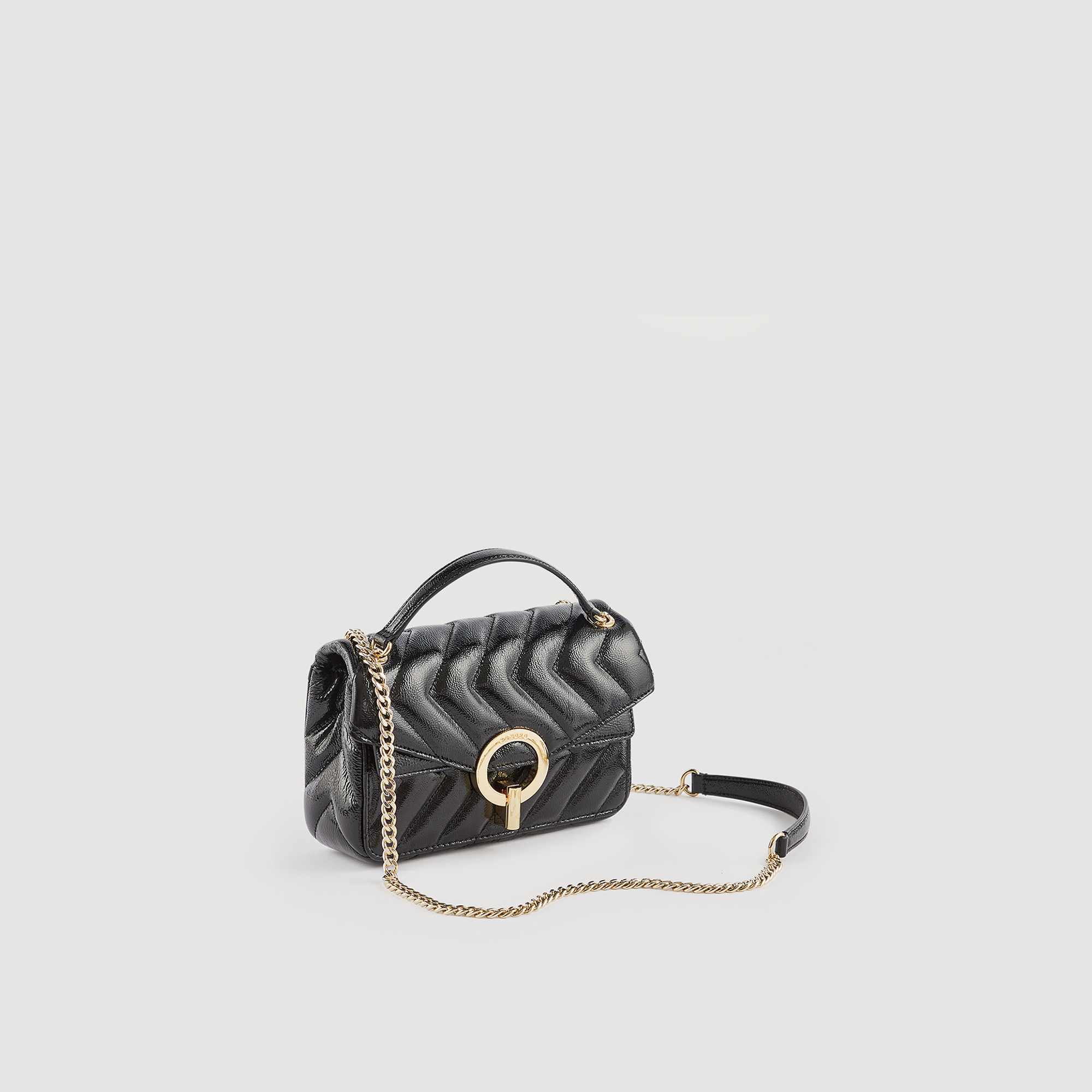 Petit sac Yza en cuir vernis