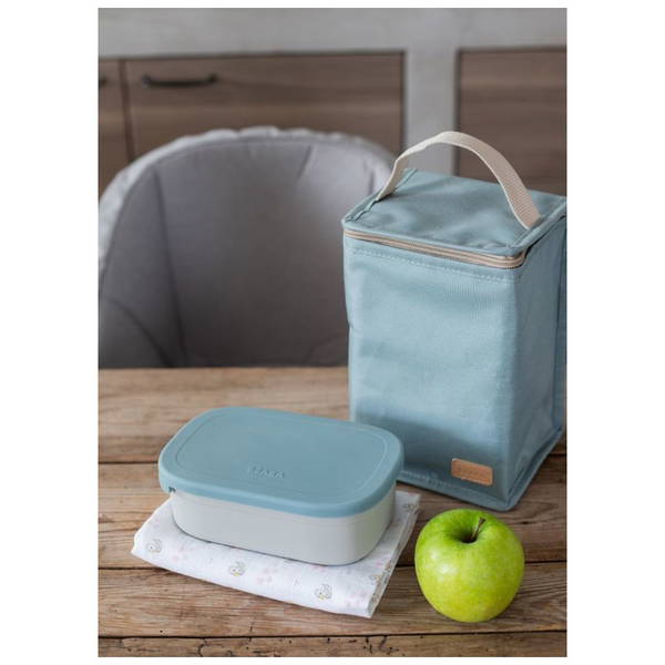 BeabaBeaba   Lunchbox inox samtgrau/baltischblau