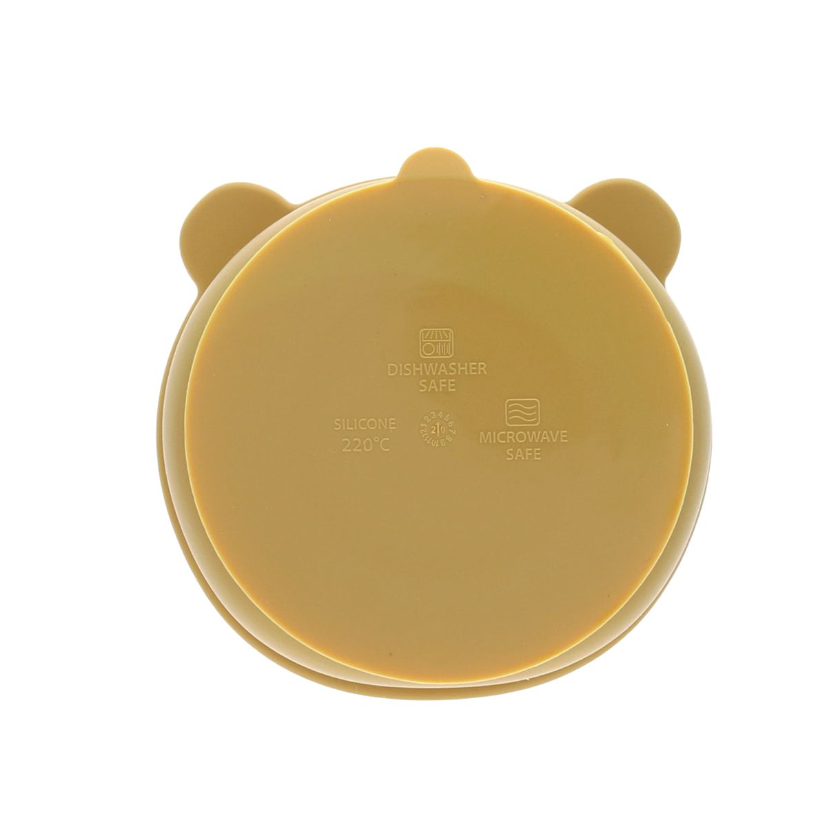 Bol ours silicone moutarde Pause goûter