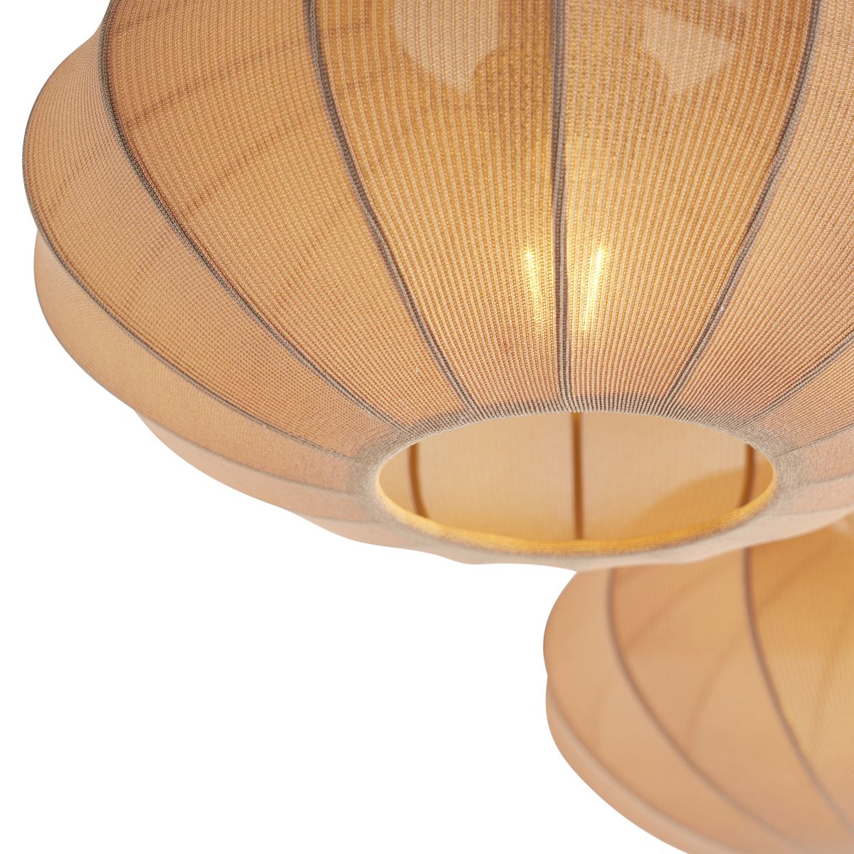 Japandi plafondlamp bruin 3-lichts - Multi Bida