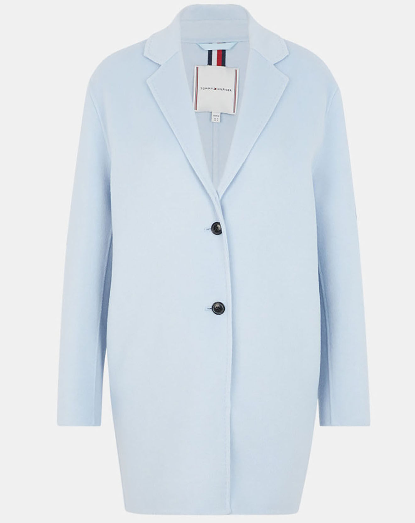 Tommy Hilfiger Manteau en laine double face mélangée  bleu clair