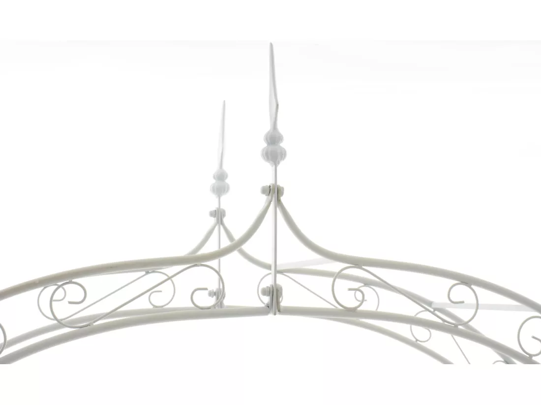 Arche à rosiers - Métal & Métal - Blanc - Lenz